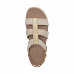 Sabrina Flatform Sandal - Gold Leather