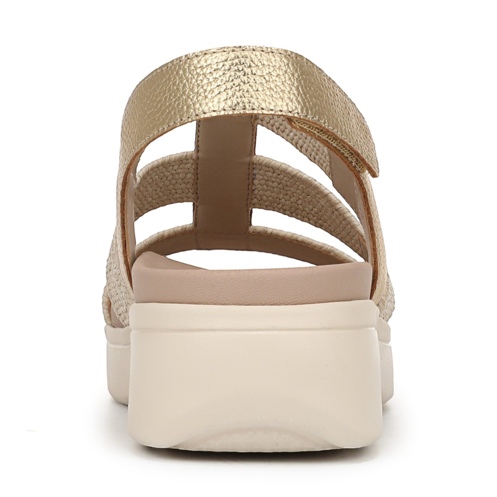 Sabrina Flatform Sandal - Gold Leather