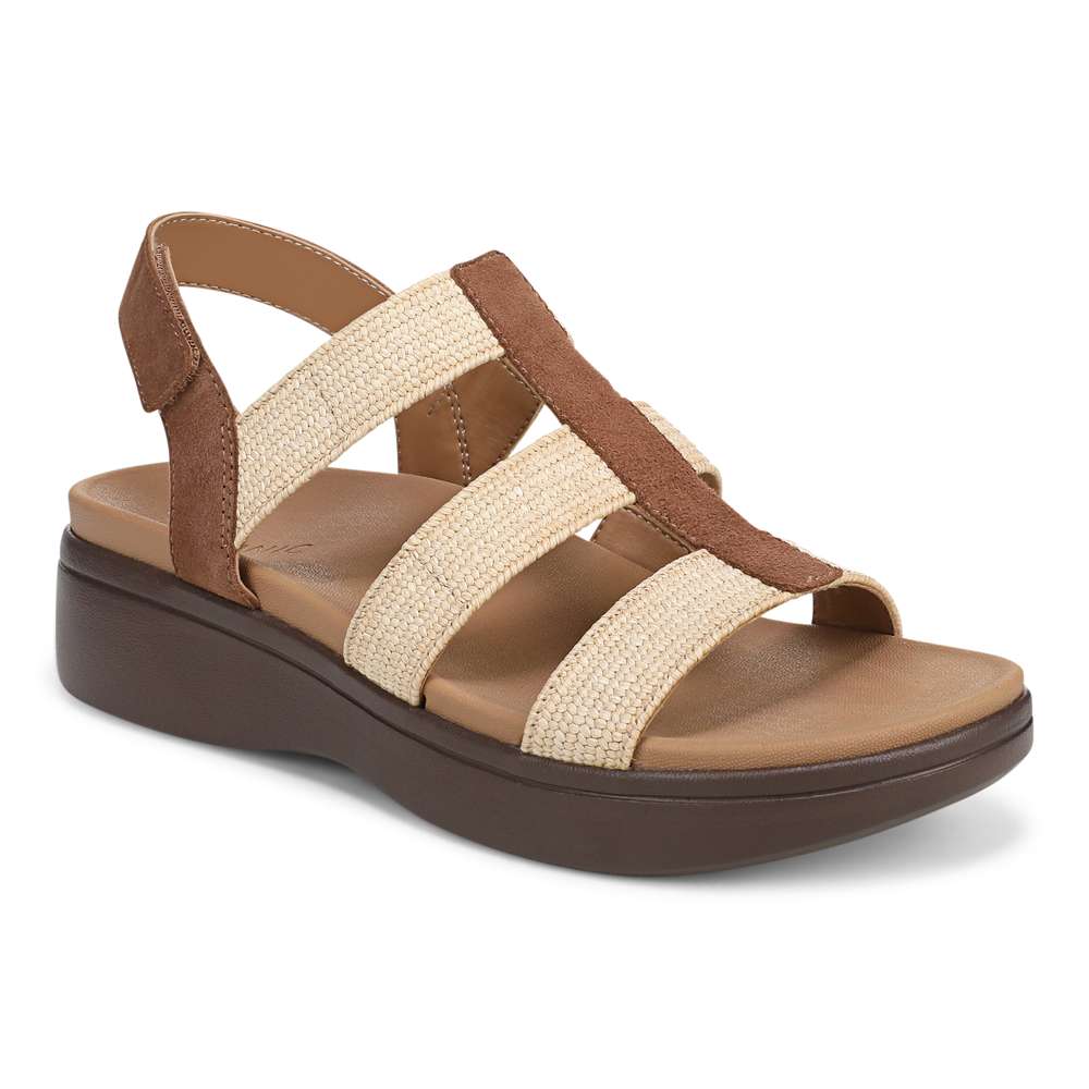 Sabrina Flatform Sandal - Hazelnut Suede
