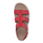 Sabrina Flatform Sandal - Varsity Red Leather