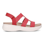 Sabrina Flatform Sandal - Varsity Red Leather