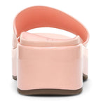 Trista Flatform Slide - Roze Patent