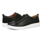 Winny Lace-Up Casual Sneaker - Black Leather Nubuck